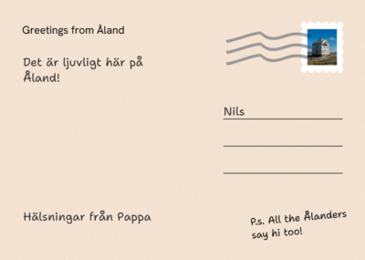 Postcard back