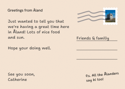 Postcard back