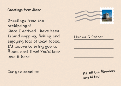 Postcard back