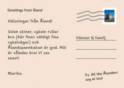 Postcard back