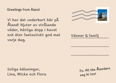 Postcard back