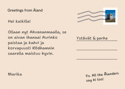 Postcard back