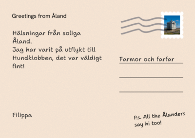 Postcard back