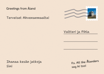 Postcard back