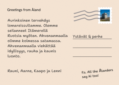 Postcard back