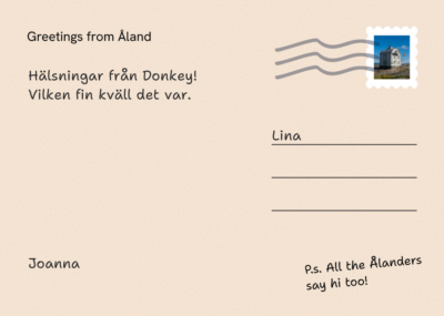 Postcard back