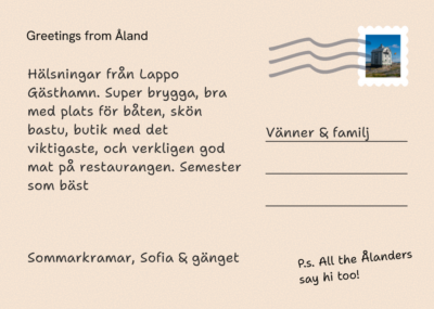 Postcard back
