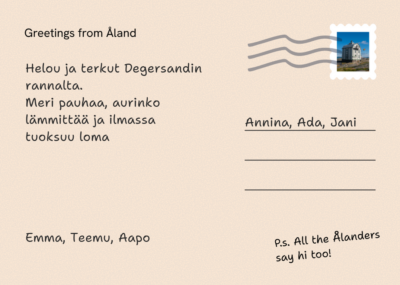 Postcard back