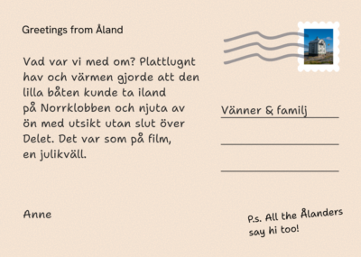 Postcard back