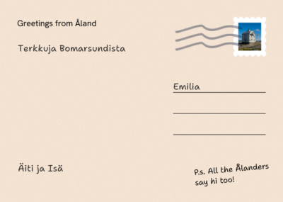 Postcard back