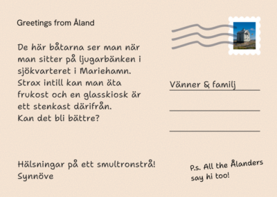 Postcard back