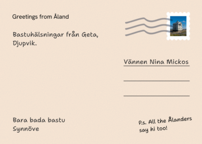 Postcard back